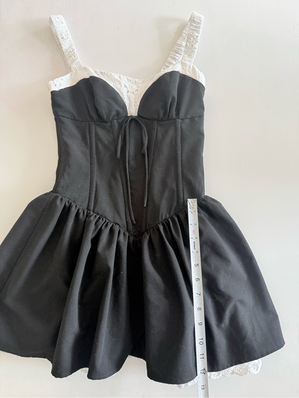 For Love & Lemons Minette Bustier Mini Coquette whimsy Corset Dress eyelet - Picture 9 of 13